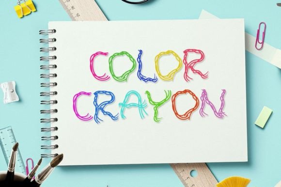 A Calm Review of the Color Crayon Display Font