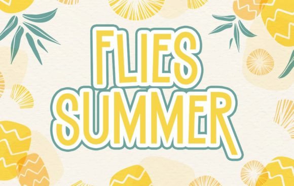 Bringing Creative Designs to Life with Flies Summer Font