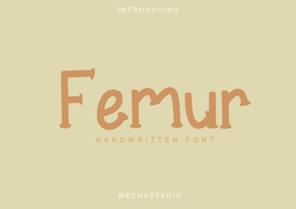 Femur: A Display Font for Editorial Character