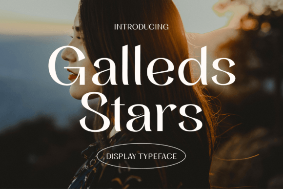 Galleds Stars: A Minimalist Display Font for Digital Design