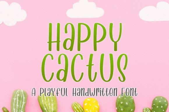Happy Cactus: A Display Font for Editorial Joy