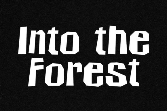 Into the Forest Font: A Playful Typestyle for Crafters and Creators