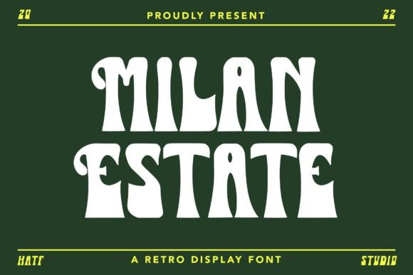 Milan Estate: A Playful Retro Font for Editorial Impact