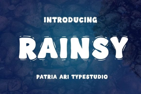 Rainsy: A Bold Display Font for Campaigns That Need to Stand Out