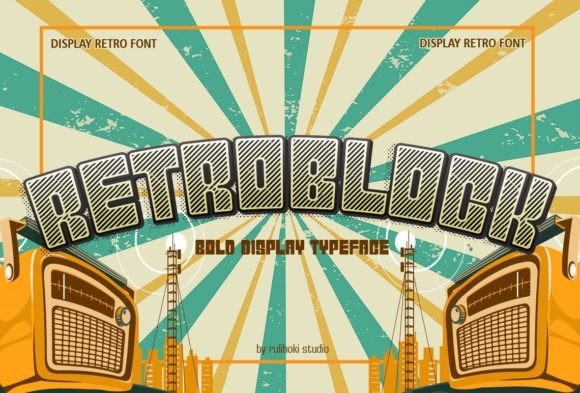 Retroblock: A Display Font for Editorial Joy