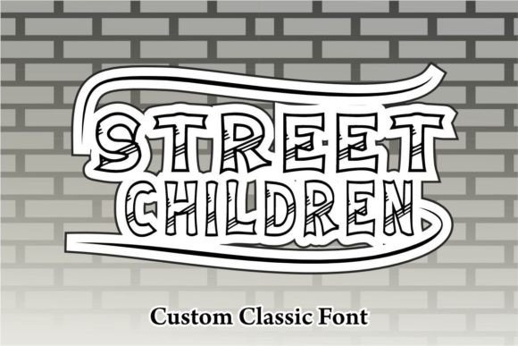 Street Children Font: A Bold, Distinctive Display Typeface