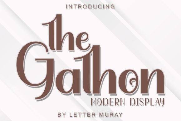The Gathon Font: A Bold Display Typeface for Campaign Impact